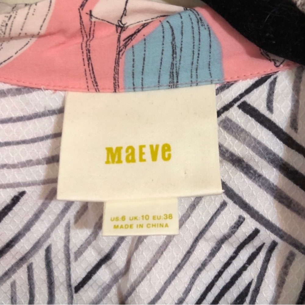 Anthropologie Maeve Tourista Sailboat Romper in Pink Size 6 - Picture 7 of 7